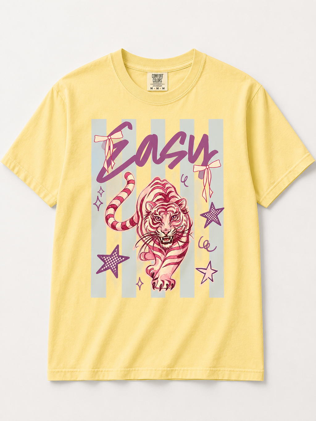 Easy Tiger Stripped Tee - Short Sleeve T-Shirt - Girl Women's
