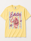 Easy Tiger Stripped Tee - Short Sleeve T-Shirt - Girl Women's
