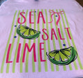Sea Salt Lime T-Shirt - Light Pink | Stripes! Tee