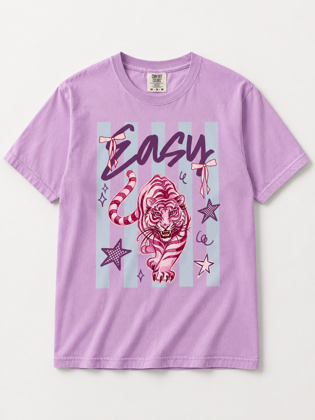 Easy Tiger Stripped Tee - Short Sleeve T-Shirt - Girl Women's