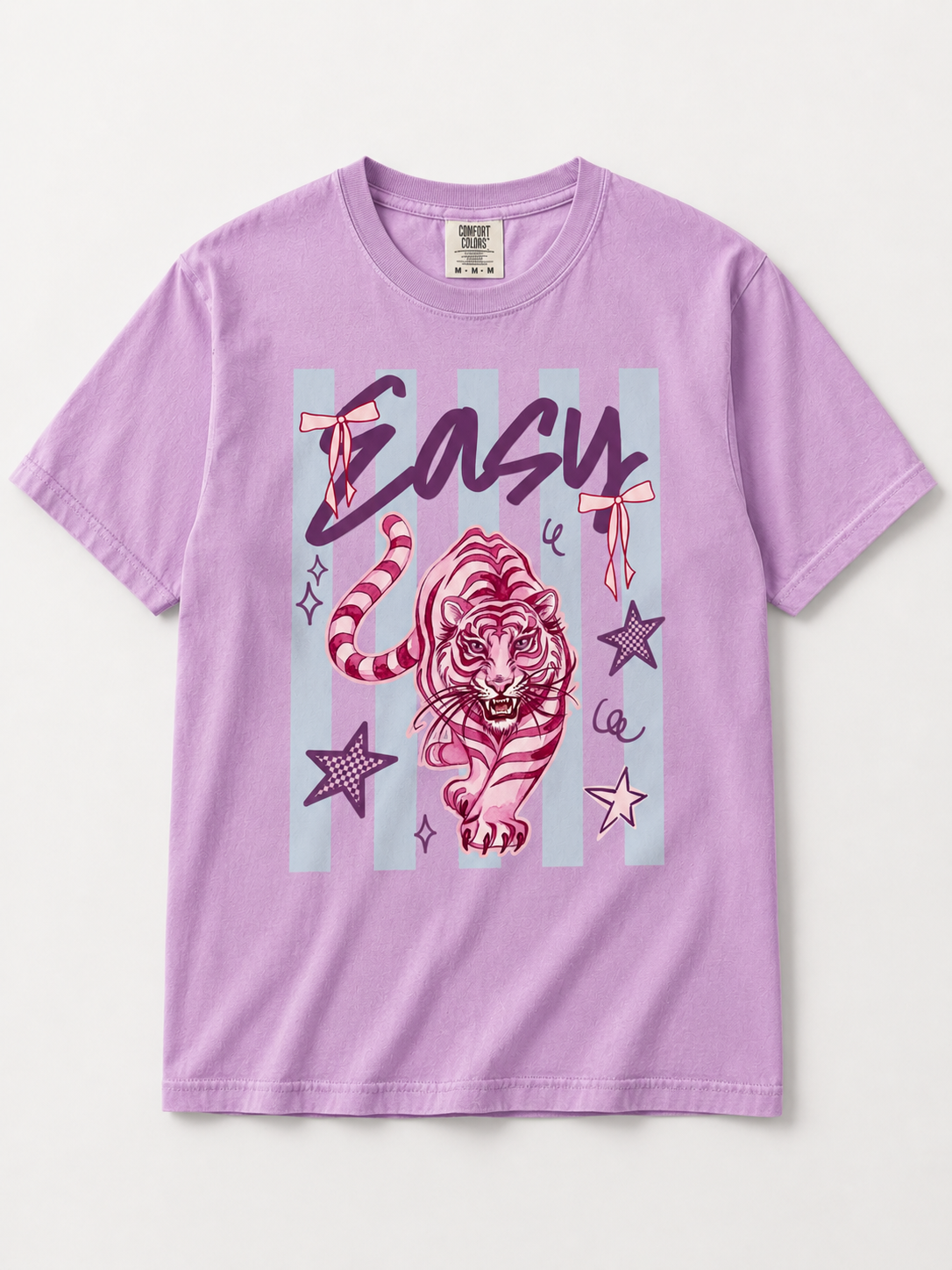 Easy Tiger Stripped Tee - Short Sleeve T-Shirt - Girl Women's