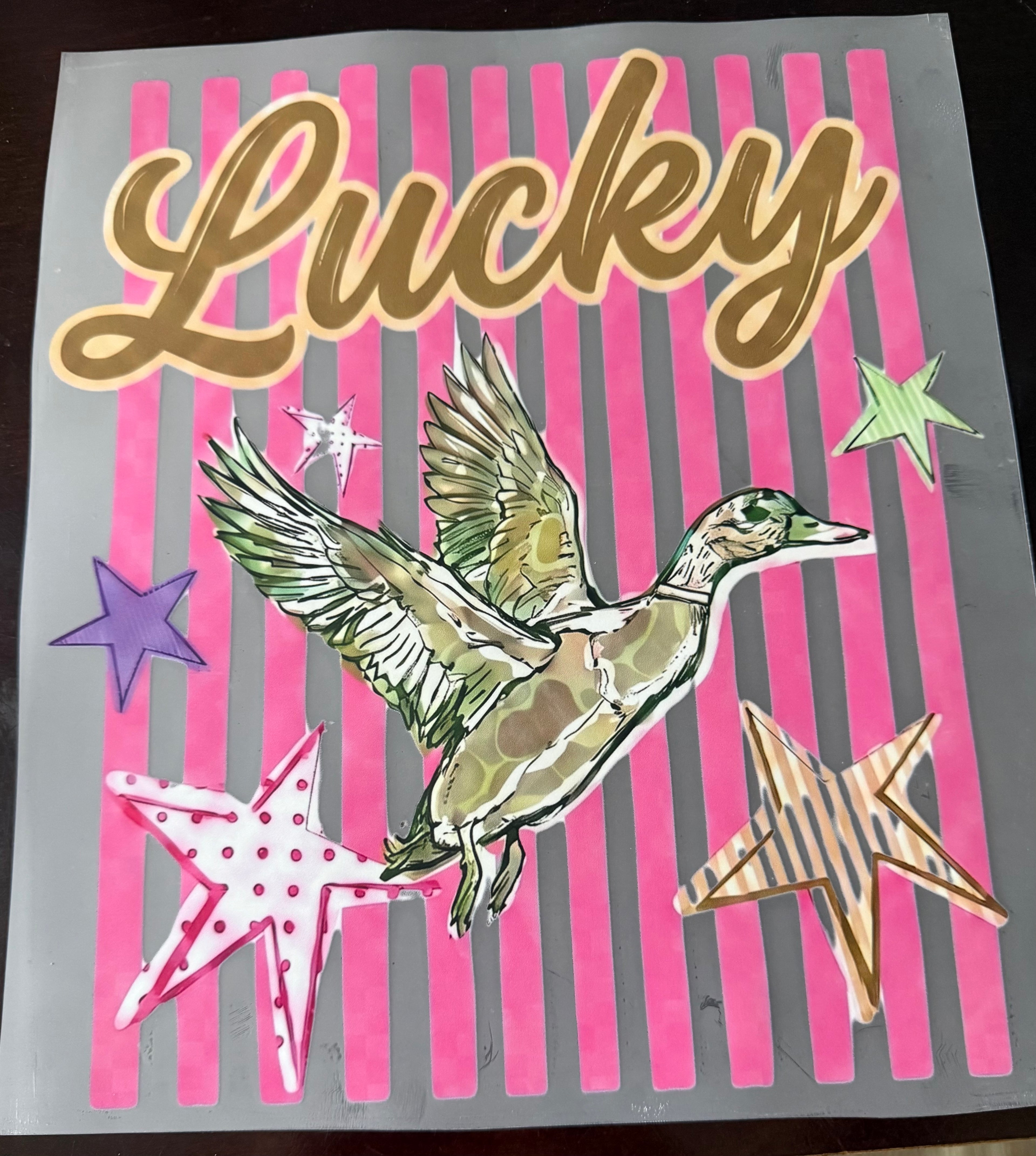 Lucky Duck DTF Print