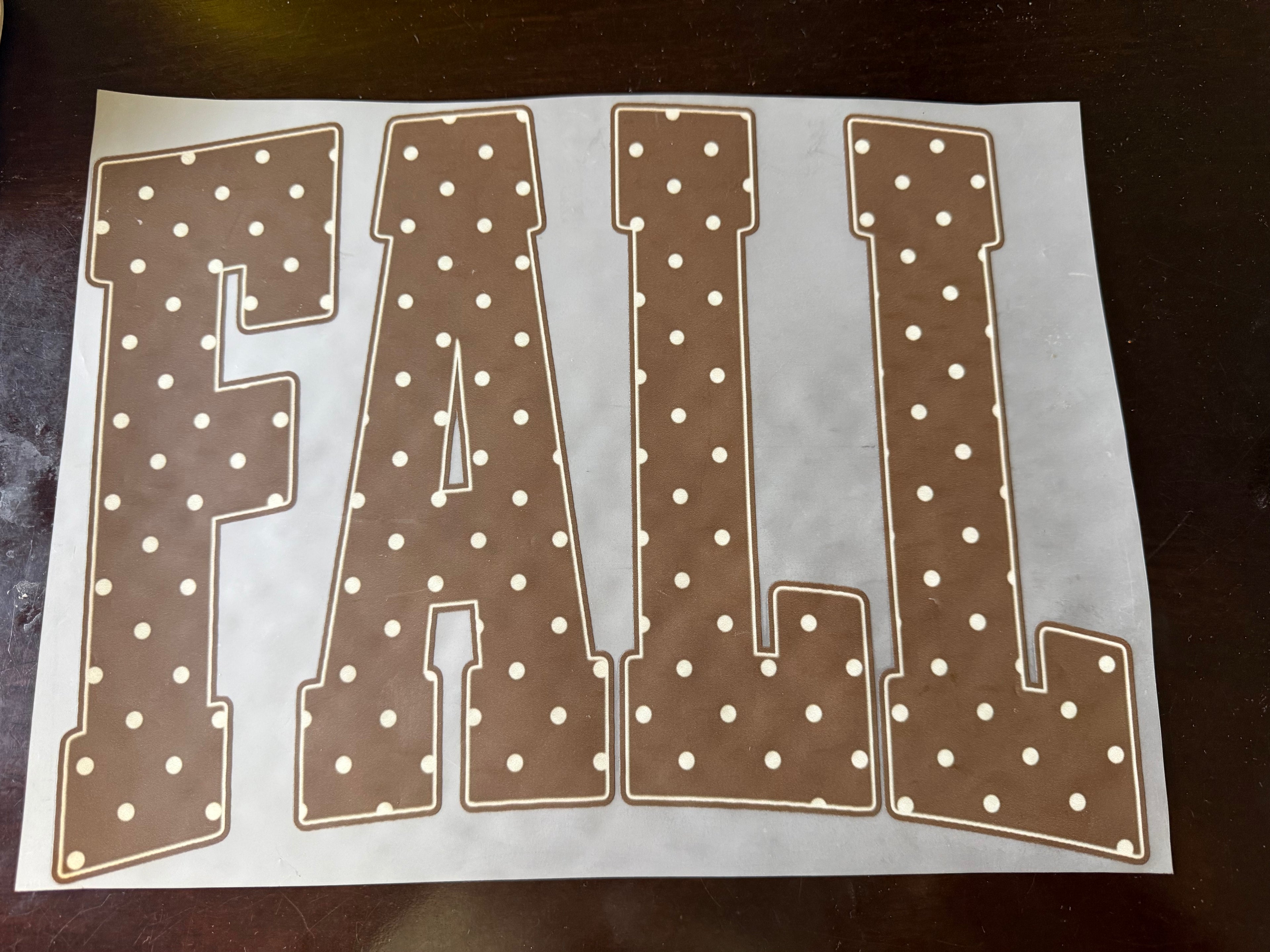 Fall Pokadot DTF Print