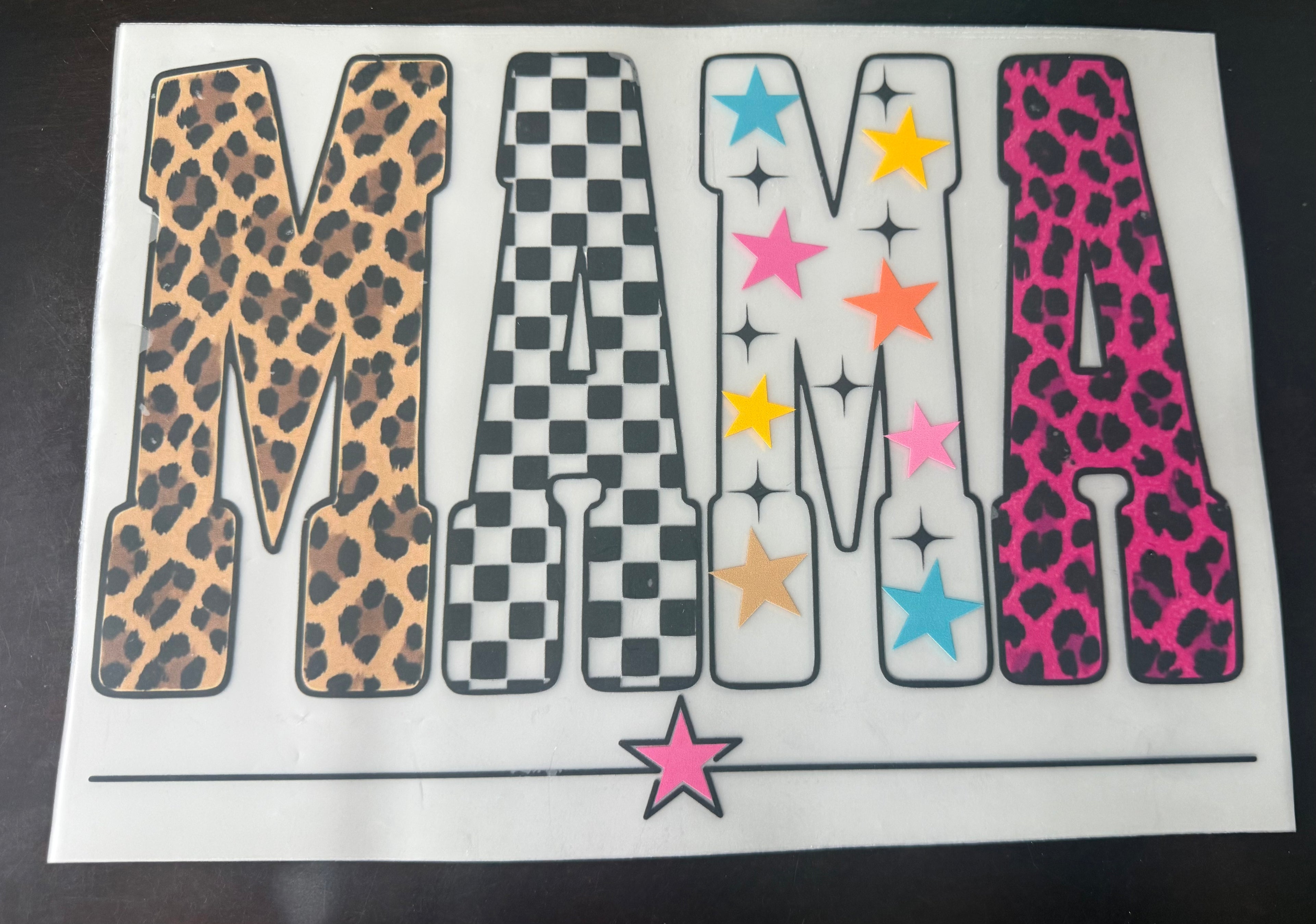 MAMA DTF PRINT - ANIMAL AND CHECK