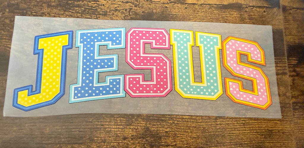 Jesus Pok a Dot DTF