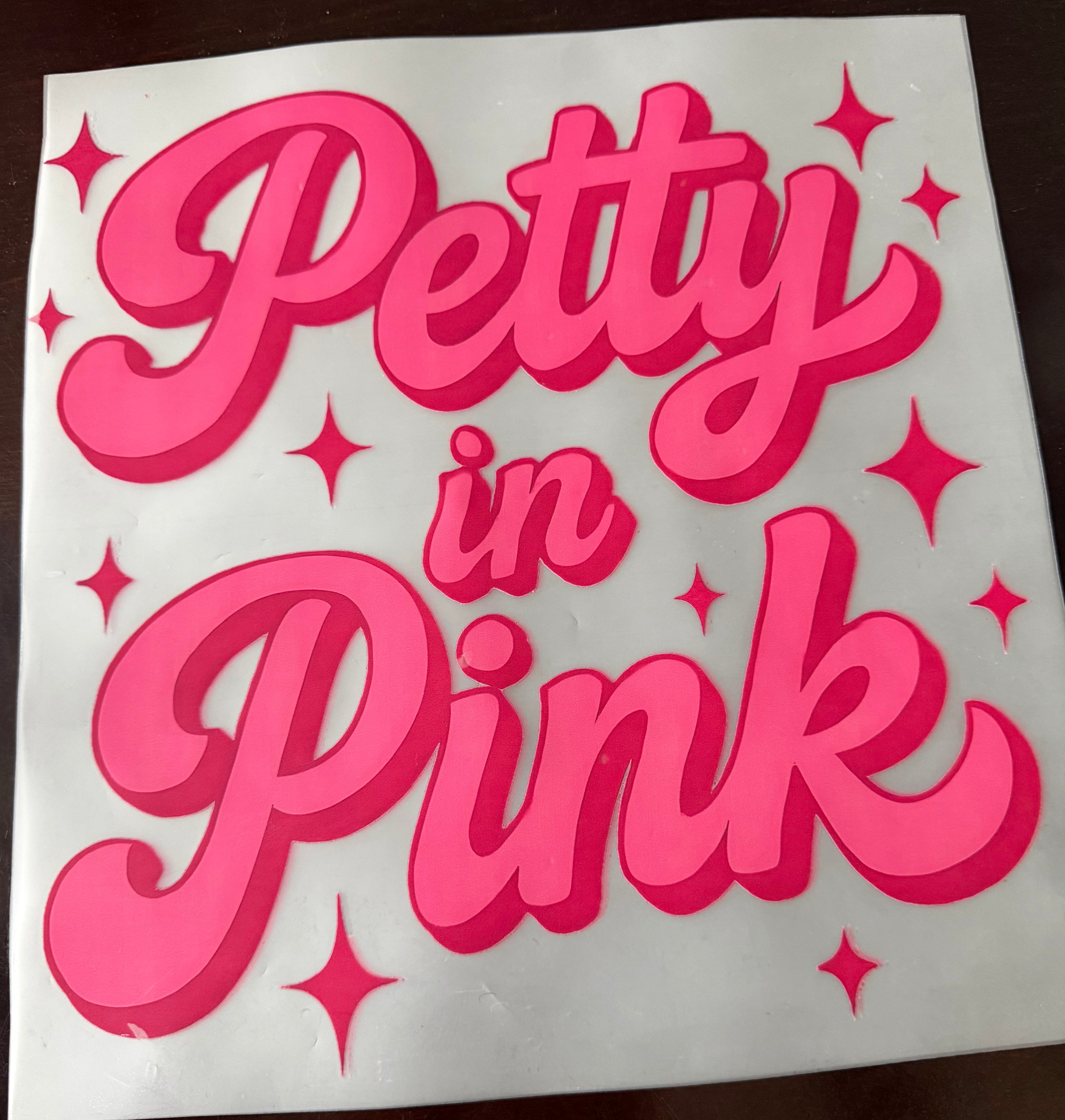 Petty In Pink DTF Print