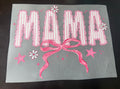 MAMA GIRLY BOW / STRIPES DTF PRINT
