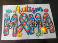 AUTISM MAMA PUZZLE PIECES DTF PRINT