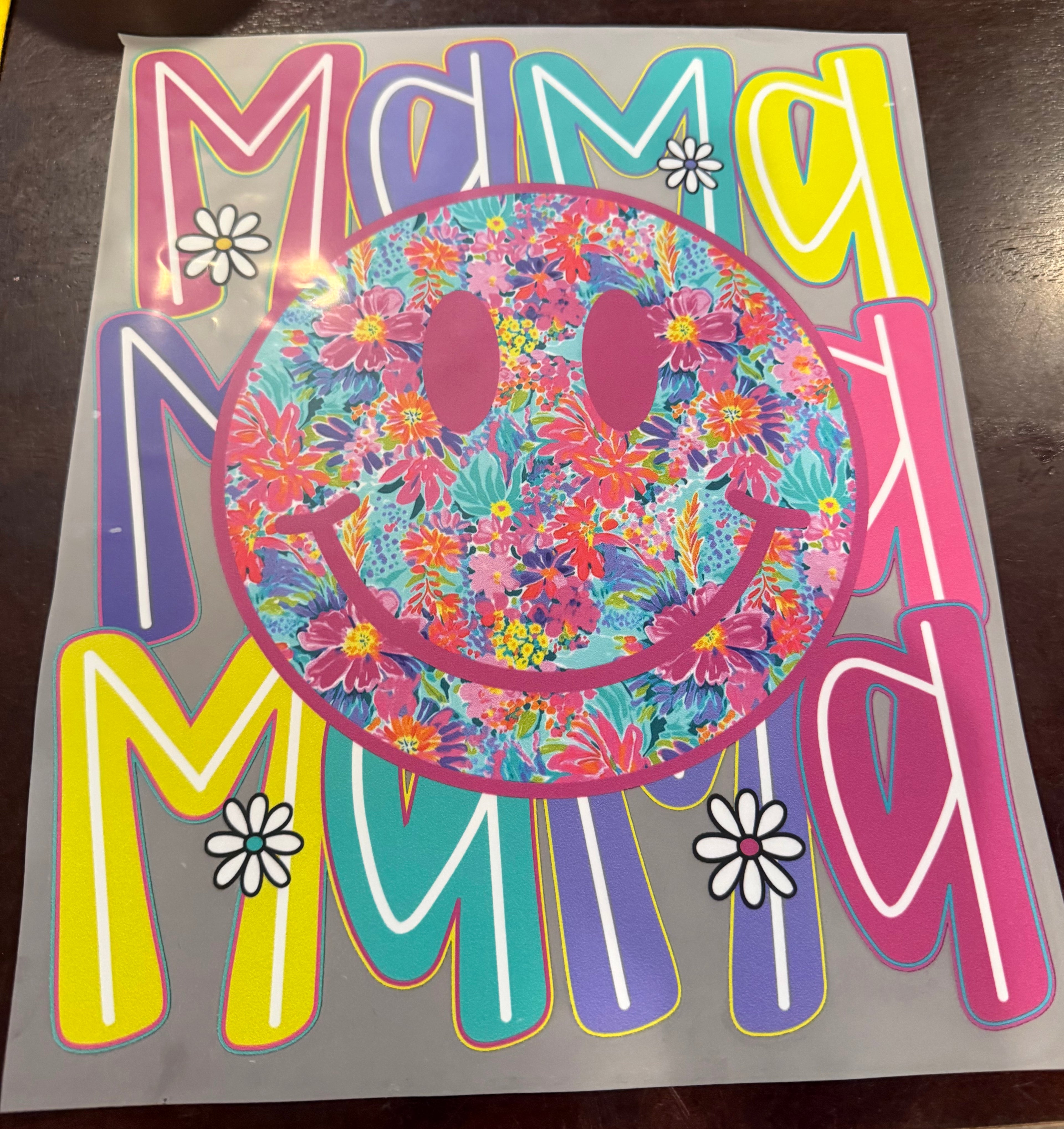 MAMA FLORAL / SMILEY - DTF PRINT