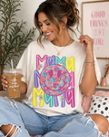 MAMA FLORAL / SMILEY - DTF PRINT
