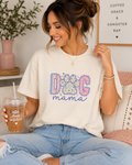 DOG MAMA - DTF / FLORAL / LACE PINK & BLUE