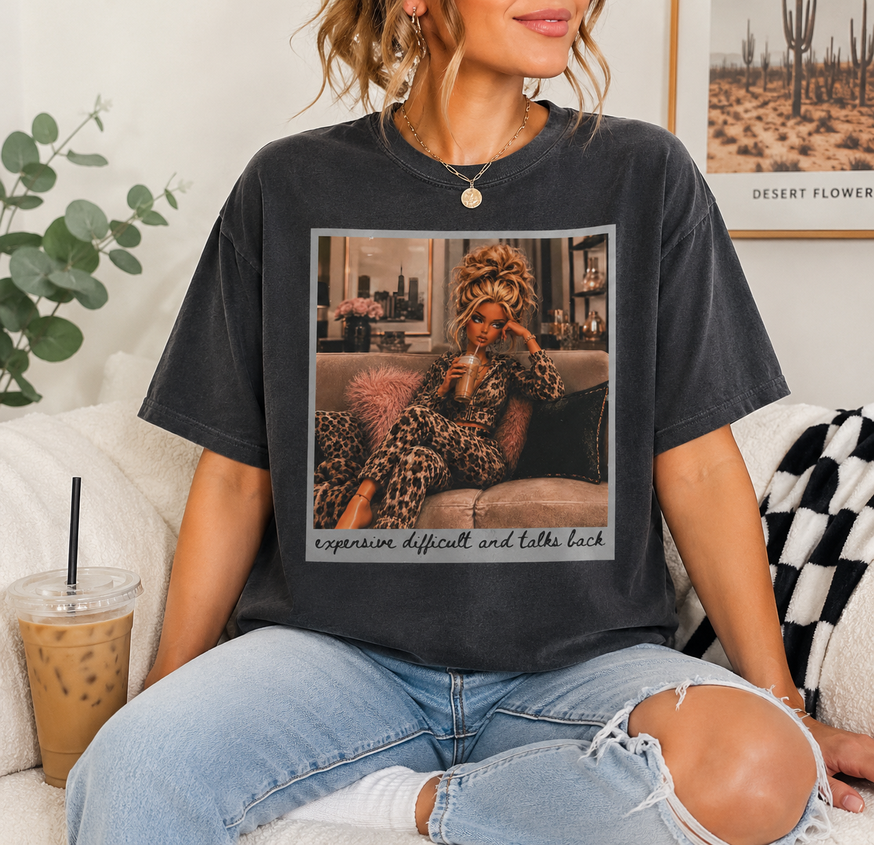 Doll Expensive difficult and talks back DTF Print - Animal Print