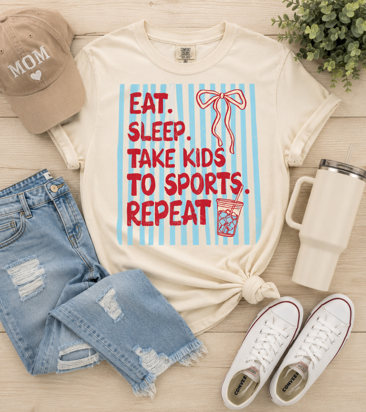 Eat Sleep Take Kids To Sports DTF PRINT